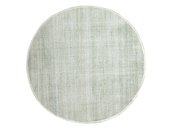12'0" x 12'1" New Hand Knotted Grey Wool Round Oriental Rug - MOA10276727