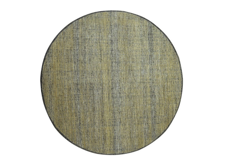 6'1" x 6'1" New Hand Knotted Brown Wool Round Oriental Rug - MOA10276730