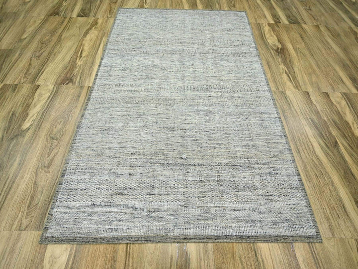 6'1" x 8'11" New Hand Knotted Brown Wool Rectangle Oriental Rug - MOA10276734