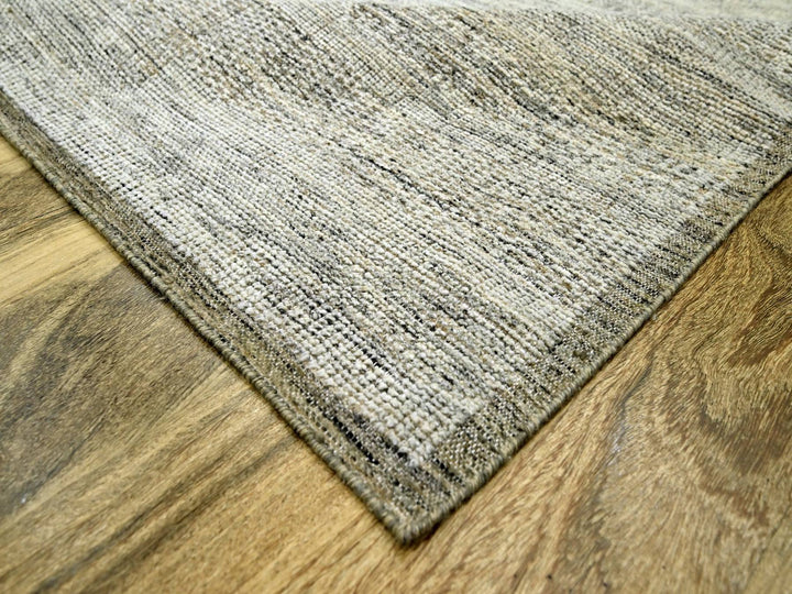 6'1" x 8'11" New Hand Knotted Brown Wool Rectangle Oriental Rug - MOA10276734