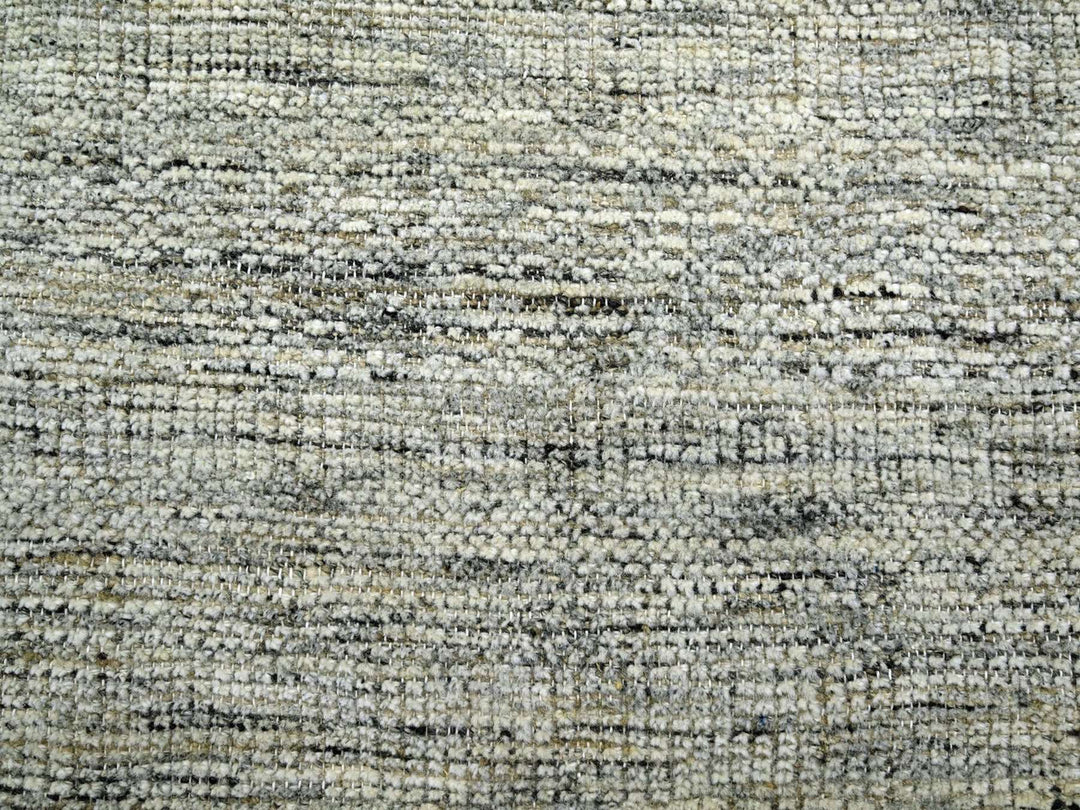 6'1" x 8'11" New Hand Knotted Brown Wool Rectangle Oriental Rug - MOA10276734