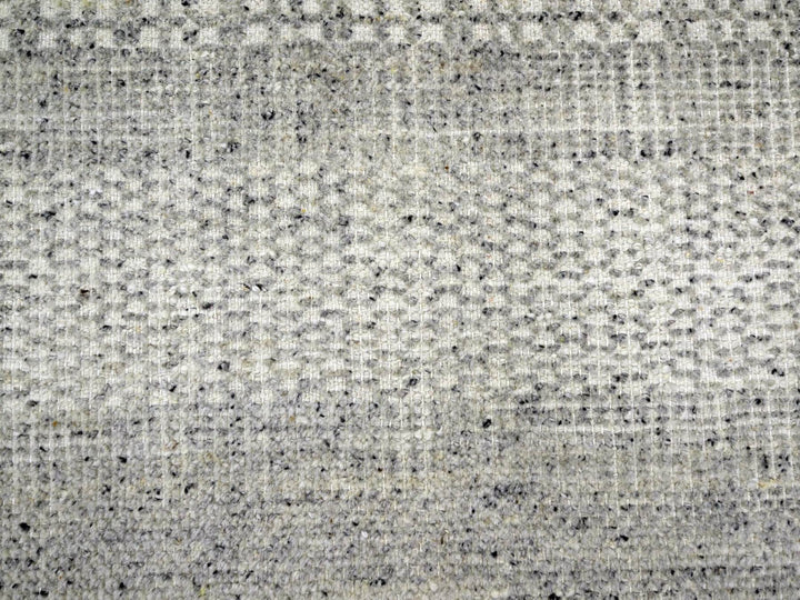 5'11" x 9'0" New Hand Knotted Grey Wool Rectangle Oriental Rug - MOA10276735