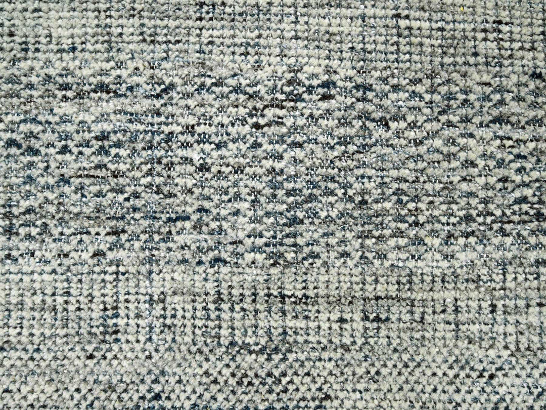 6'0" x 9'1" New Hand Knotted Blue Wool Rectangle Oriental Rug - MOA10276737