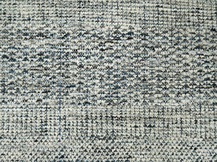 6'0" x 9'1" New Hand Knotted Blue Wool Rectangle Oriental Rug - MOA10276737
