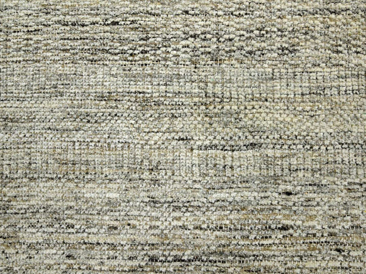 6'0" x 8'11" New Hand Knotted Brown Wool Rectangle Oriental Rug - MOA10276738