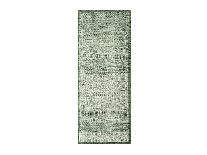 2'6" x 6'0" New Hand Knotted Green Wool Runner Oriental Rug - MOA10276739