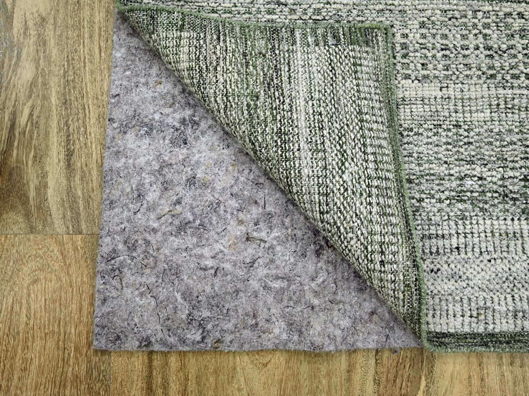 2'6" x 6'0" New Hand Knotted Green Wool Runner Oriental Rug - MOA10276739