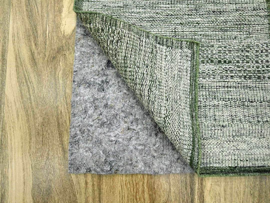 2'6" x 10'0" New Hand Knotted Green Wool Runner Oriental Rug - MOA10276741