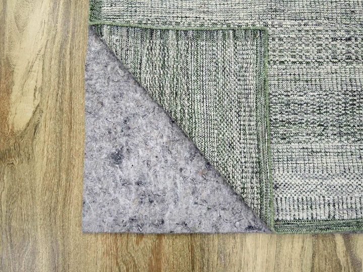 2'6" x 6'0" New Hand Knotted Green Wool Runner Oriental Rug - MOA10276742