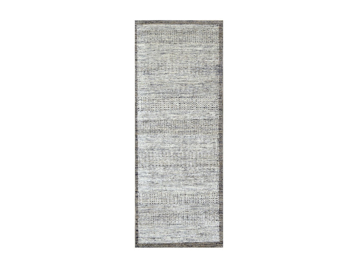 2'7" x 6'2" New Hand Knotted Brown Wool Runner Oriental Rug - MOA10276744