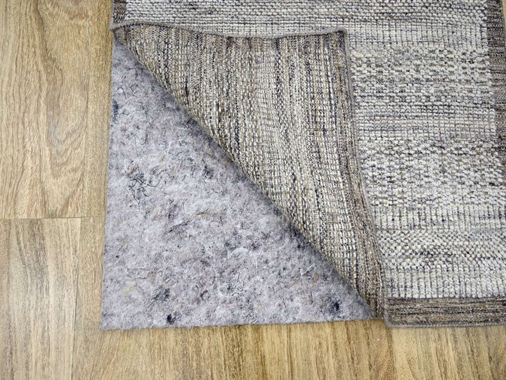 2'7" x 6'2" New Hand Knotted Brown Wool Runner Oriental Rug - MOA10276744