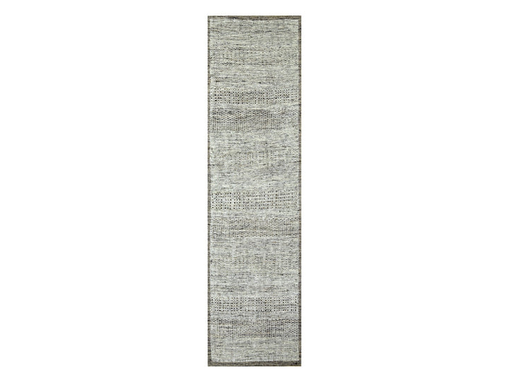 2'8" x 7'10" New Hand Knotted Brown Wool Runner Oriental Rug - MOA10276746