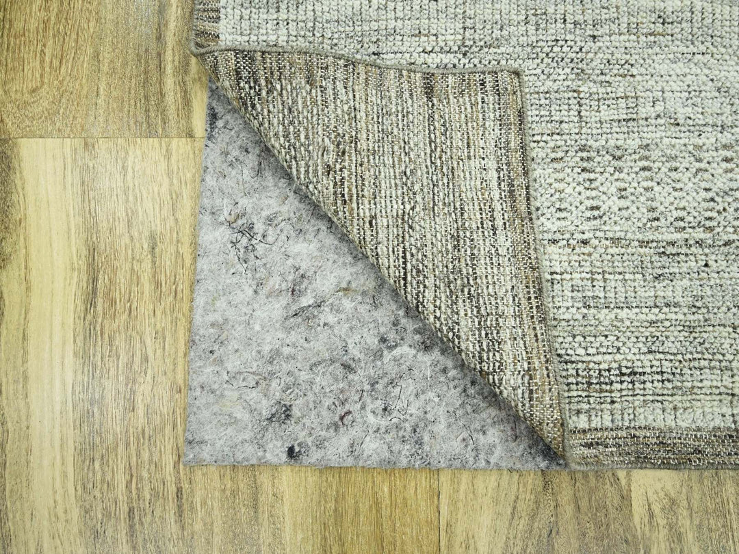 2'7" x 7'10" New Hand Knotted Brown Wool Runner Oriental Rug - MOA10276748