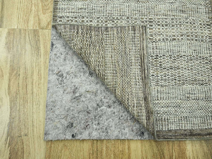 2'7" x 10'0" New Hand Knotted Brown Wool Runner Oriental Rug - MOA10276750