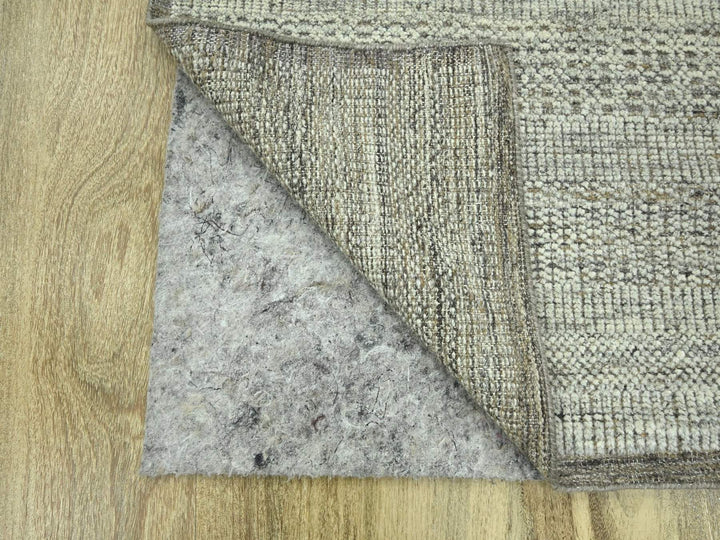 2'7" x 6'2" New Hand Knotted Brown Wool Runner Oriental Rug - MOA10276751