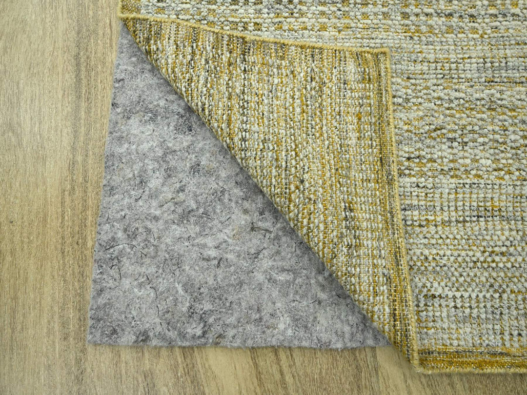 2'6" x 9'11" New Hand Knotted Yellow Wool Runner Oriental Rug - MOA10276753