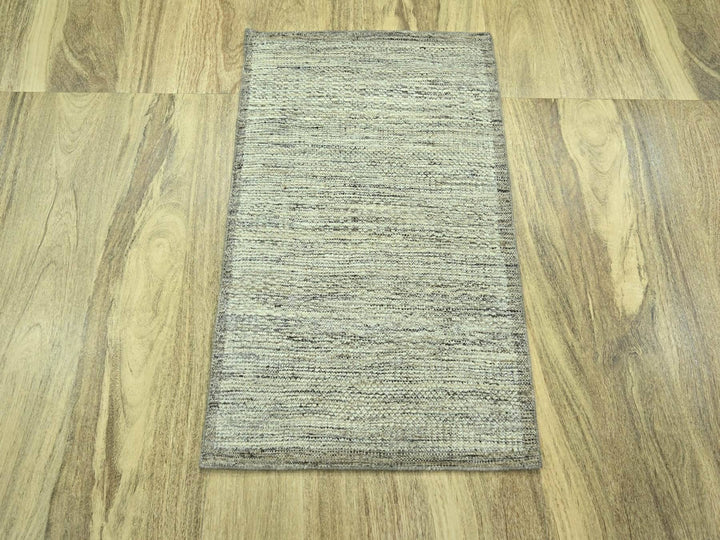 2'0" x 3'0" New Hand Knotted Brown Wool Rectangle Oriental Rug - MOA10276775