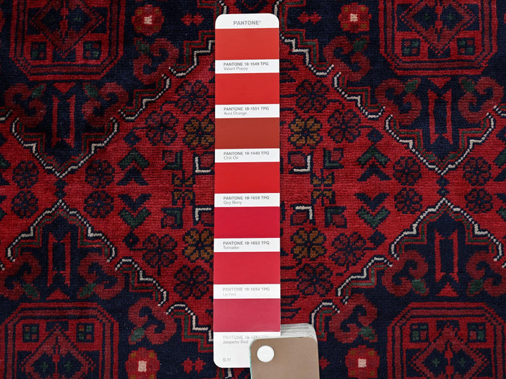 9'10" x 12'10" New Hand Knotted Red Wool Rectangle Oriental Rug - MOA102767