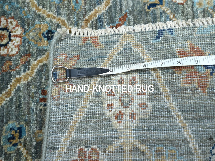 2'0" x 2'11" New Hand Knotted Green Wool Rectangle Oriental Rug - MOA10276826