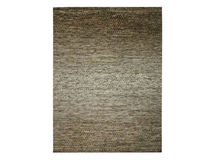 10'4" x 14'0" New Hand Knotted Brown Wool Rectangle Oriental Rug - MOA10276849