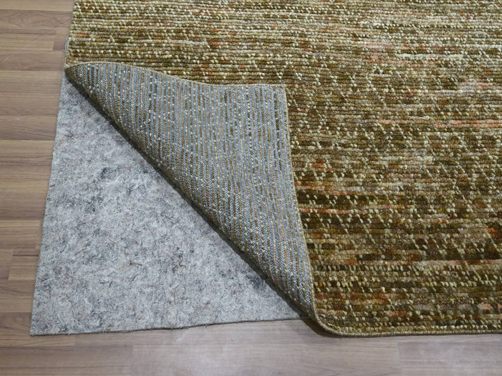 10'4" x 14'0" New Hand Knotted Brown Wool Rectangle Oriental Rug - MOA10276849