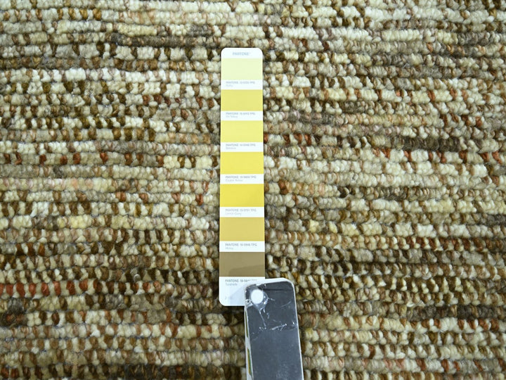 10'4" x 14'0" New Hand Knotted Brown Wool Rectangle Oriental Rug - MOA10276849