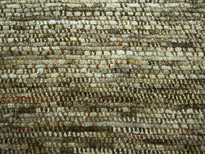 10'4" x 14'0" New Hand Knotted Brown Wool Rectangle Oriental Rug - MOA10276849