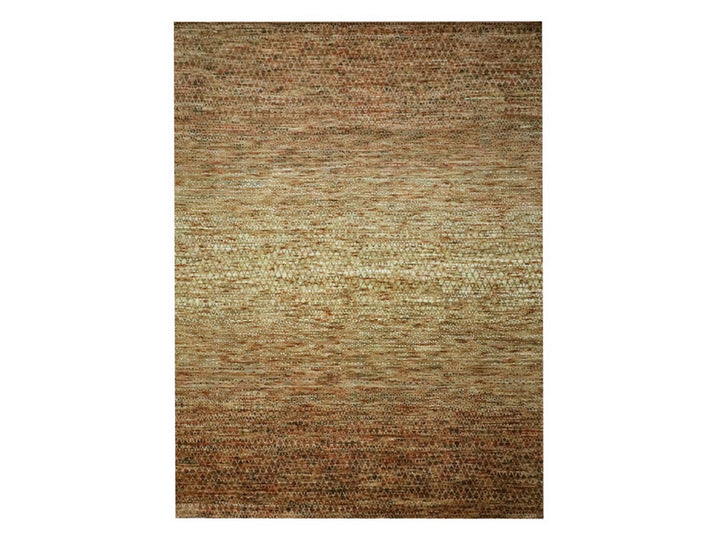 10'4" x 13'11" New Hand Knotted Brown Wool Rectangle Oriental Rug - MOA10276850