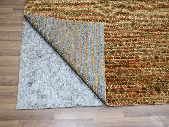 10'4" x 13'11" New Hand Knotted Brown Wool Rectangle Oriental Rug - MOA10276850