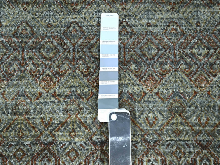 3'0" x 5'1" New Hand Knotted Grey Wool Rectangle Oriental Rug - MOA10276869