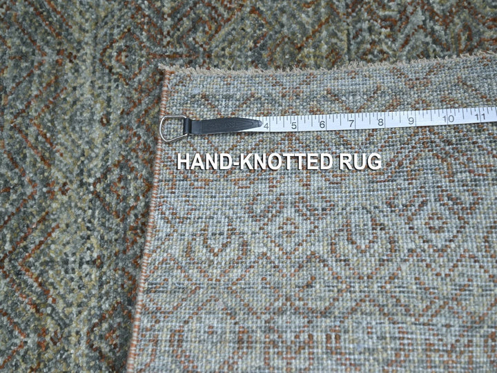 3'0" x 5'1" New Hand Knotted Grey Wool Rectangle Oriental Rug - MOA10276869