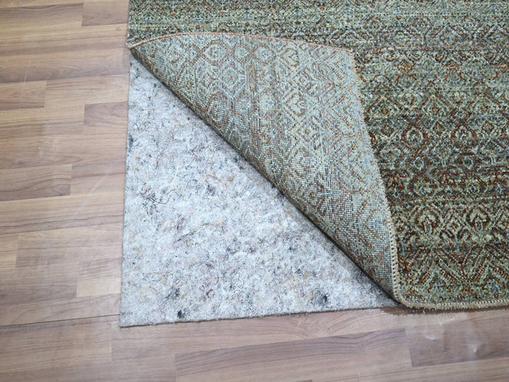 3'0" x 5'1" New Hand Knotted Grey Wool Rectangle Oriental Rug - MOA10276870