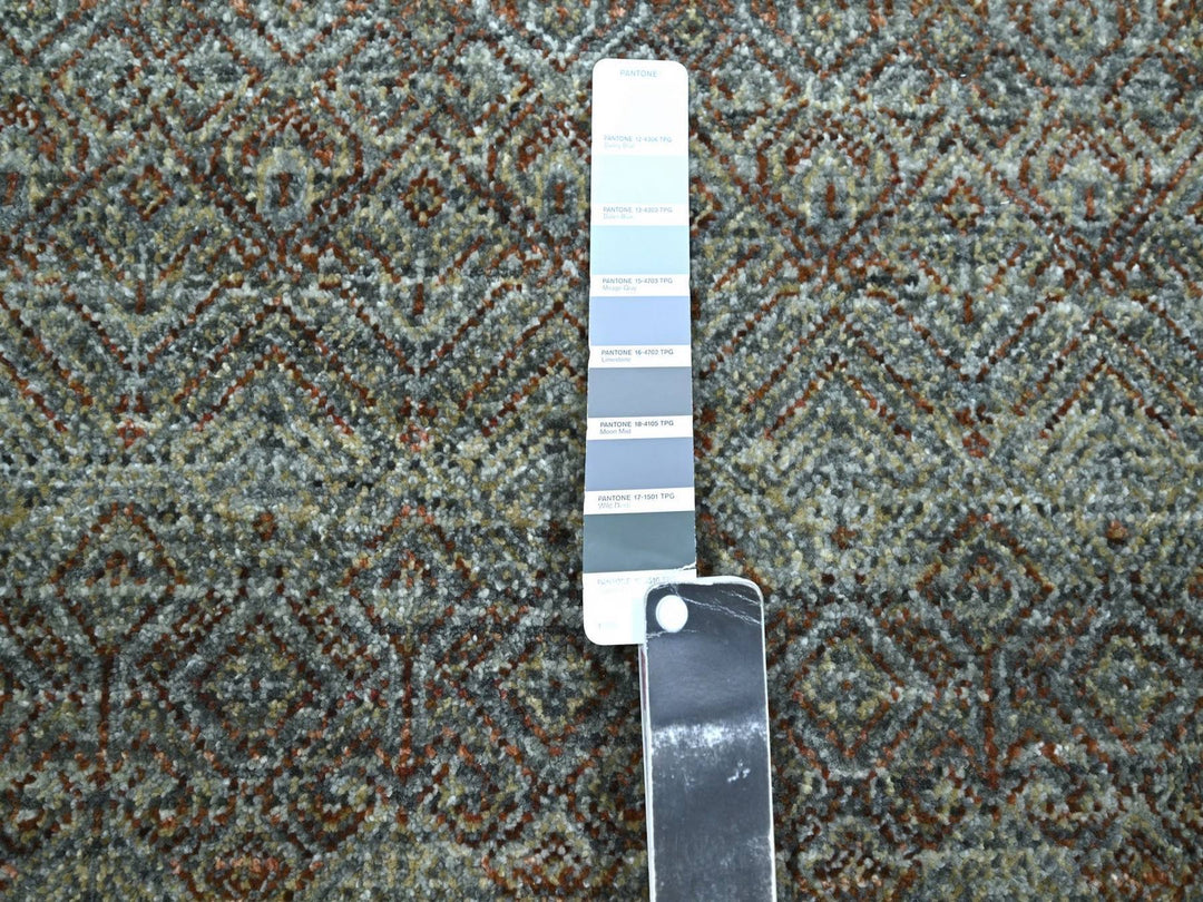 3'0" x 5'1" New Hand Knotted Grey Wool Rectangle Oriental Rug - MOA10276870