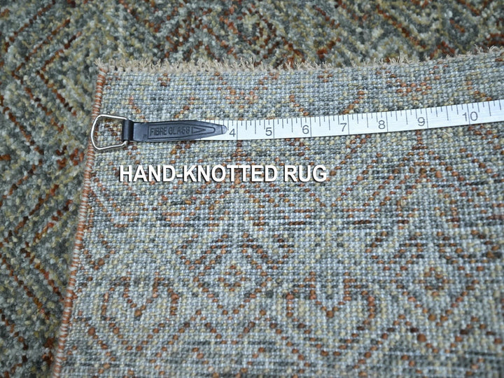 3'0" x 5'1" New Hand Knotted Grey Wool Rectangle Oriental Rug - MOA10276870