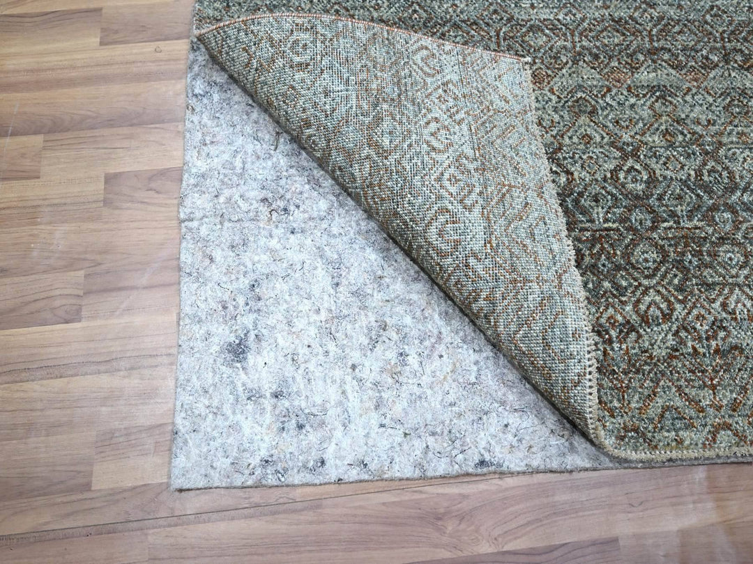 3'0" x 5'0" New Hand Knotted Grey Wool Rectangle Oriental Rug - MOA10276871