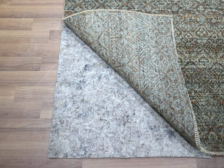 2'6" x 6'0" New Hand Knotted Grey Wool Runner Oriental Rug - MOA10276872