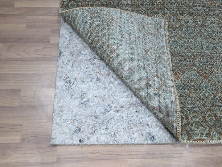 2'6" x 8'0" New Hand Knotted Grey Wool Runner Oriental Rug - MOA10276874