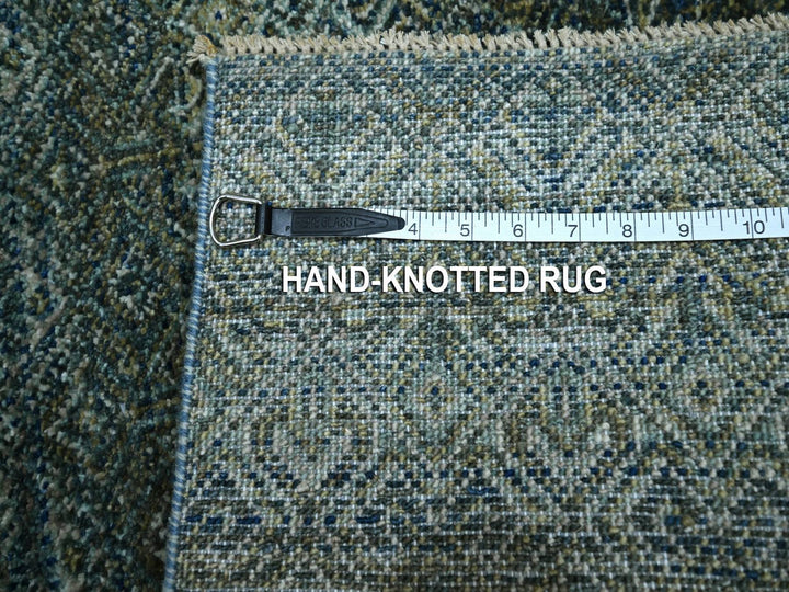 3'0" x 5'0" New Hand Knotted Blue Wool Rectangle Oriental Rug - MOA10276879