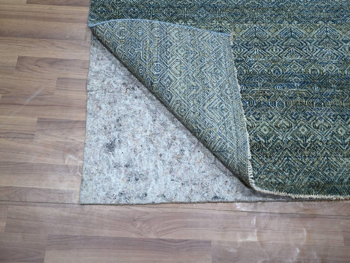 3'0" x 5'0" New Hand Knotted Blue Wool Rectangle Oriental Rug - MOA10276880