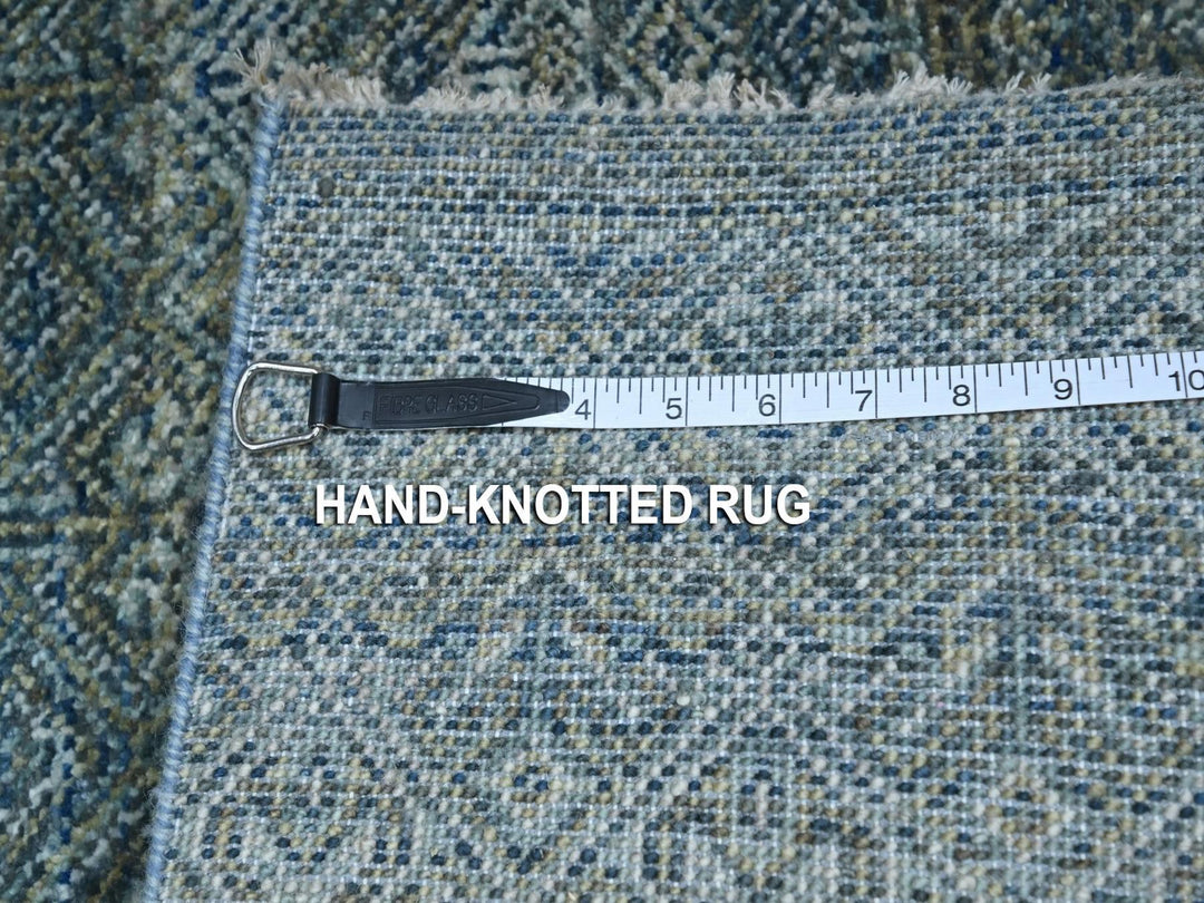 3'0" x 5'0" New Hand Knotted Blue Wool Rectangle Oriental Rug - MOA10276880