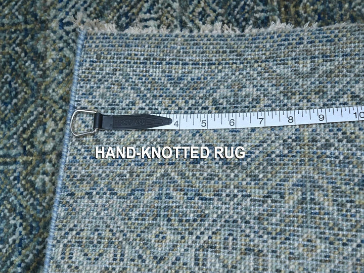 3'0" x 5'0" New Hand Knotted Blue Wool Rectangle Oriental Rug - MOA10276880