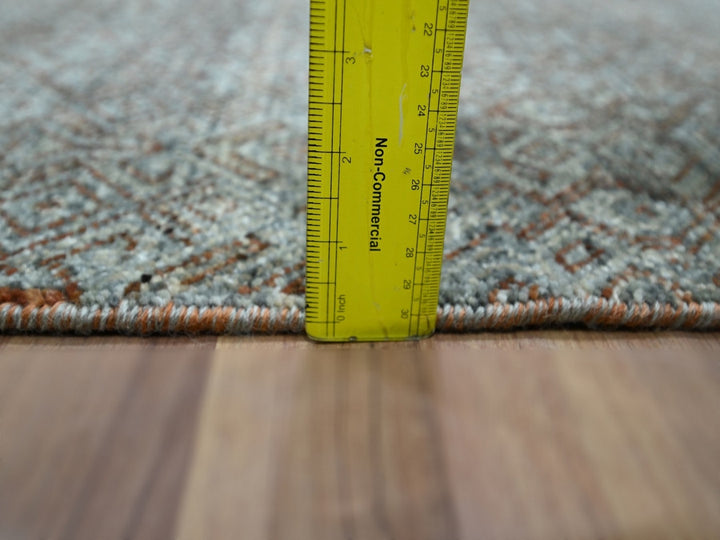 2'0" x 3'1" New Hand Knotted Grey Wool Rectangle Oriental Rug - MOA10276892