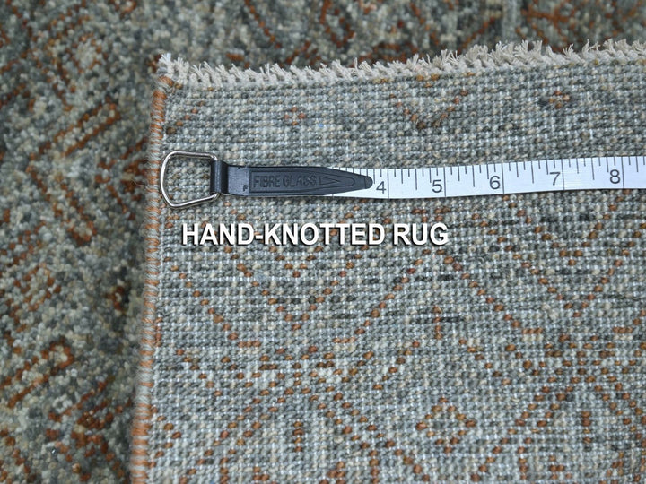 2'0" x 3'1" New Hand Knotted Grey Wool Rectangle Oriental Rug - MOA10276892