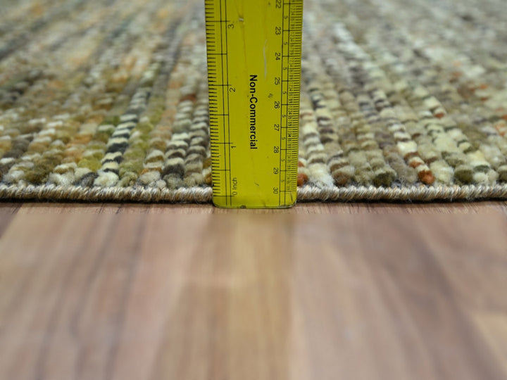 2'0" x 3'1" New Hand Knotted Brown Wool Rectangle Oriental Rug - MOA10276896