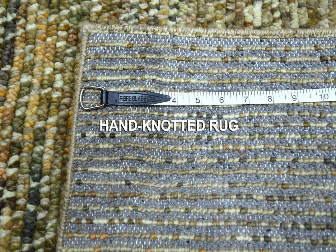 2'0" x 3'1" New Hand Knotted Brown Wool Rectangle Oriental Rug - MOA10276896