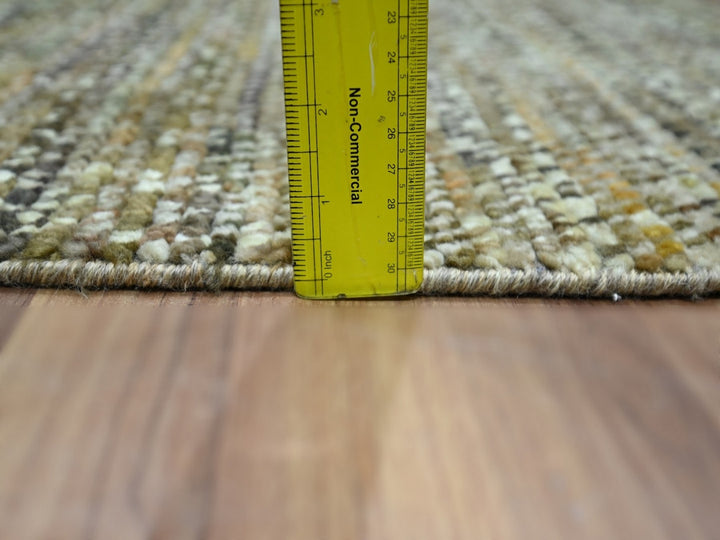 2'0" x 3'1" New Hand Knotted Brown Wool Rectangle Oriental Rug - MOA10276897