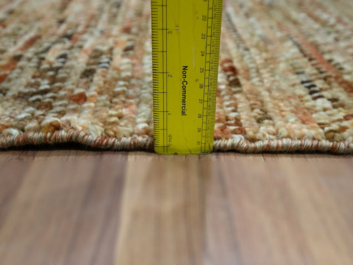 2'1" x 3'1" New Hand Knotted Brown Wool Rectangle Oriental Rug - MOA10276899