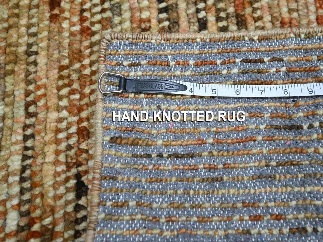 2'1" x 3'1" New Hand Knotted Brown Wool Rectangle Oriental Rug - MOA10276899