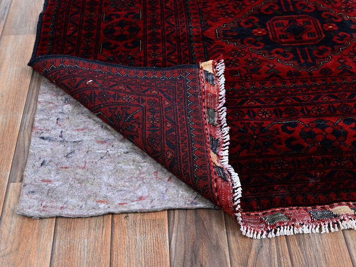 9'10" x 13'2" New Hand Knotted Red Wool Rectangle Oriental Rug - MOA102768