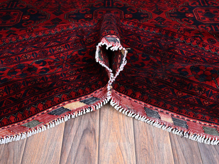 9'10" x 13'2" New Hand Knotted Red Wool Rectangle Oriental Rug - MOA102768